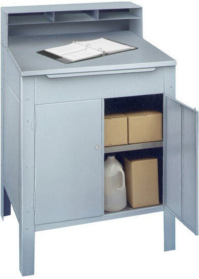 Winholt - 30" x 32.5" Stainless Steel Enclosed Stationary Receiving Desk - RDSWNSS-5 (Non-Cancelable Item, ETA 2-4 Weeks, SPECIAL ORDER)