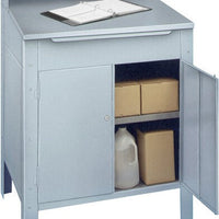 Winholt - 30" x 32.5" Stainless Steel Enclosed Stationary Receiving Desk - RDSWNSS-5 (Non-Cancelable Item, ETA 2-4 Weeks, SPECIAL ORDER)