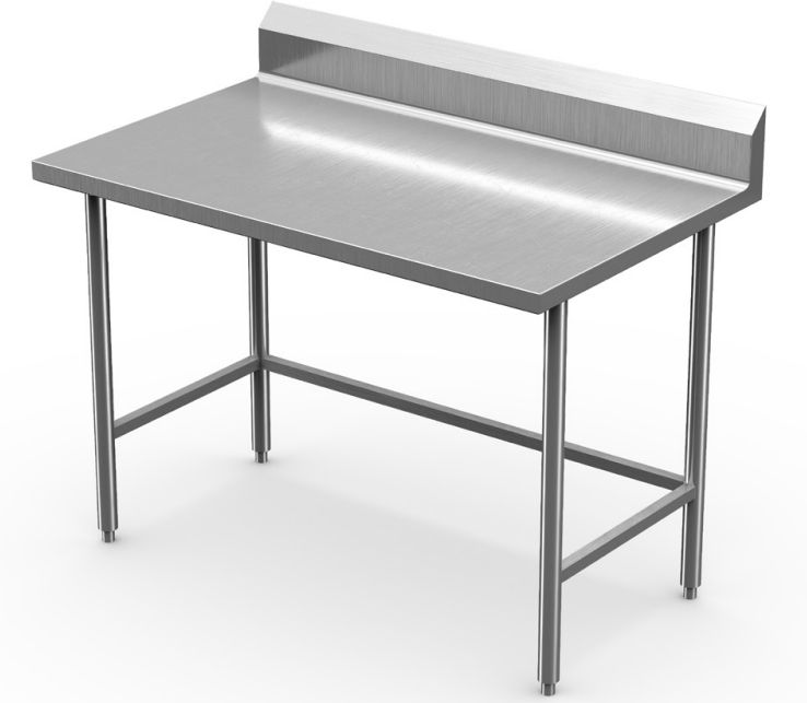 Winholt - 30" x 60" Work Table With 14/304 Stainless Steel Top with 6" Backsplash and Mobile Unit with Casters - DTBB-3060-14-MLC (Non-Cancelable Item, ETA 2-4 Weeks, SPECIAL ORDER)