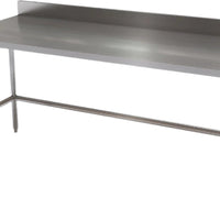 Winholt - 30" x 60" Work Table With 14/304 Stainless Steel Top with 6" Backsplash and Mobile Unit with Casters - DTBB-3060-14-MLC (Non-Cancelable Item, ETA 2-4 Weeks, SPECIAL ORDER)
