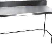 Winholt - 30" x 72" Standard Series Stainless Steel Work Tables with Backsplash - DTB-3072 (Non-Cancelable Item, ETA 2-4 Weeks, SPECIAL ORDER)