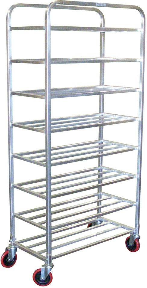 Winholt - 32" 8 Shelves Aluminum Universal Cart With Narrow Width and Plate Casters - UNAL-8-WEG-BP (Non-Cancelable Item, ETA 2-4 Weeks, SPECIAL ORDER)