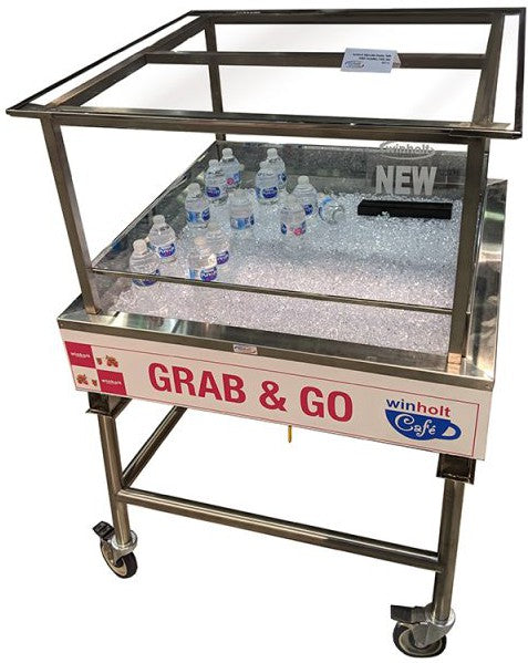 Winholt - 36" Insulated Display Table With Adjustable Height and Canopy - SSMIT-3636MLC-CAN-ADJ (Non-Cancelable Item, ETA 2-4 Weeks, SPECIAL ORDER)
