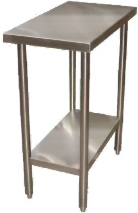 Winholt - 36" x 12" Filler Table Stainless Steel Finish Legs & Cross Bracing Work Table With Undershef - DTS-3612 (Non-Cancelable Item, ETA 2-4 Weeks, SPECIAL ORDER)