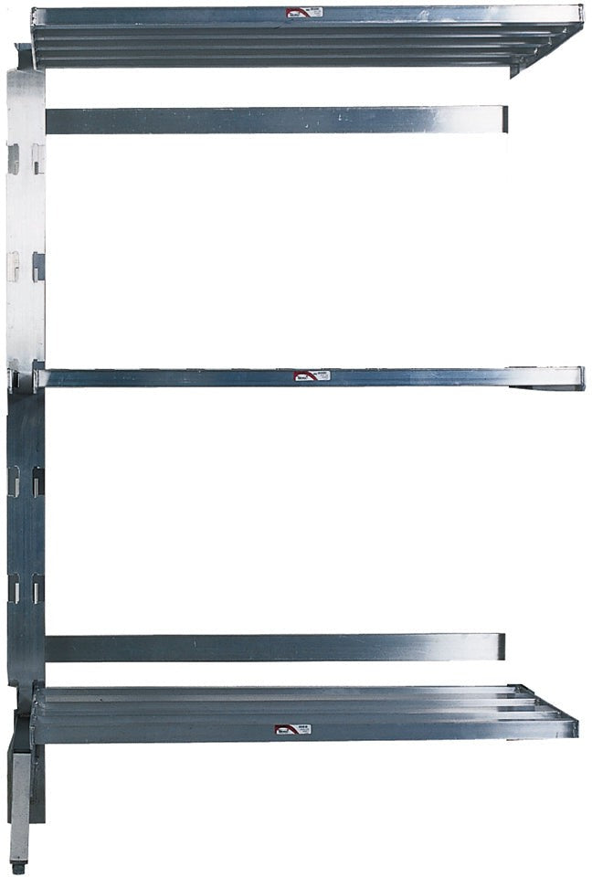 Winholt - 36" x 21" 4 Shelves Aluminum Tubular Shelf & Starter Kit - SCAS-2136-4-SU (Non-Cancelable Item, ETA 2-4 Weeks, SPECIAL ORDER)