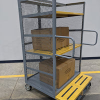 Winholt - 40" Fork-Liftable Order Picking, Caged Cart and Table - EC-3040-71H-SEC (Non-Cancelable Item, ETA 2-4 Weeks, SPECIAL ORDER)
