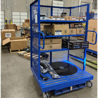 Winholt - 40" Fork-Liftable Order Picking, Caged Cart and Table - EC-3040-71H-SEC (Non-Cancelable Item, ETA 2-4 Weeks, SPECIAL ORDER)