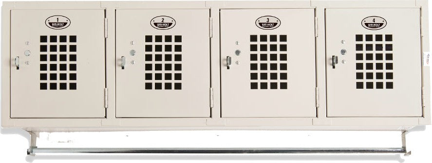 Winholt - 45" x 18" Four Door Horizontal Wall Mount Locker - WL-4 (Non-Cancelable Item, ETA 2-4 Weeks, SPECIAL ORDER)