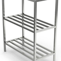 Winholt - 48" 3 Shelves Aluminum Tubular Shelving - ALSCS-48-324 (Non-Cancelable Item, ETA 2-4 Weeks, SPECIAL ORDER)