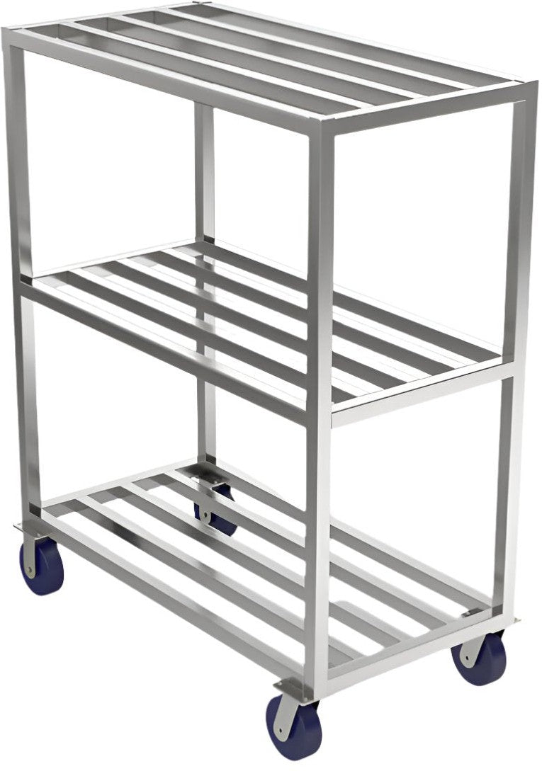 Winholt - 48" Aluminum Tubular Cooler and Backroom Correctional Market Shelving With 3 Shelves - ALSCS-48-324-CM (Non-Cancelable Item, ETA 2-4 Weeks, SPECIAL ORDER)