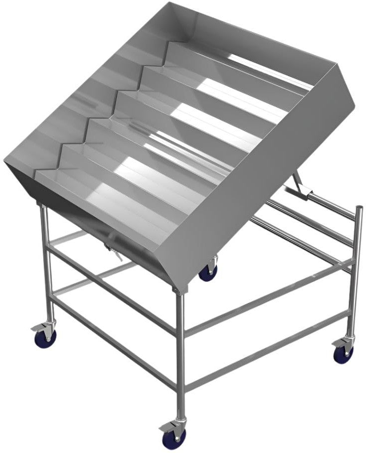 Winholt - 48" Insulated Display Table With Adjustable Height, Tiered Inserts - SSMIT-4848MLC-ADJ (Non-Cancelable Item, ETA 2-4 Weeks, SPECIAL ORDER)