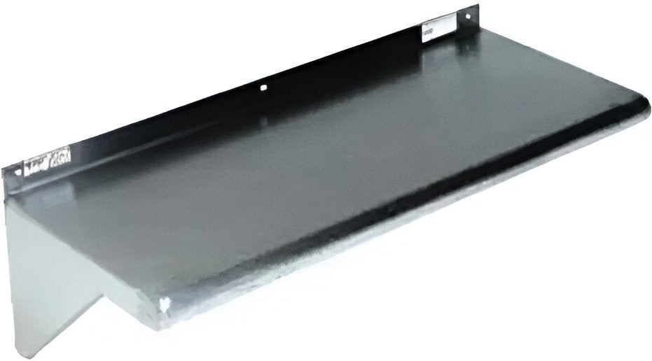 Winholt - 48" x 12" Stainless Steel Solid Wall-Mounte Shelf - SSWMS124-KD (Non-Cancelable Item, ETA 2-4 Weeks, SPECIAL ORDER)