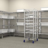 Winholt - 48" x 24" 3 Shelve Aluminum Solid Reinforced Shelf & Starter Kit - SCASS-2448-3-SU (Non-Cancelable Item, ETA 2-4 Weeks, SPECIAL ORDER)
