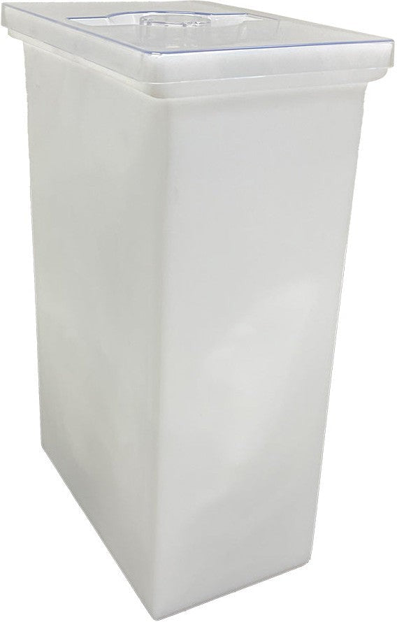 Winholt - 50 Lbs Flour / 75 Lbs Sugar Capacity White Polyethylene Ingredient Bin - 148BIN-WH (Non-Cancelable Item, ETA 2-4 Weeks, SPECIAL ORDER)
