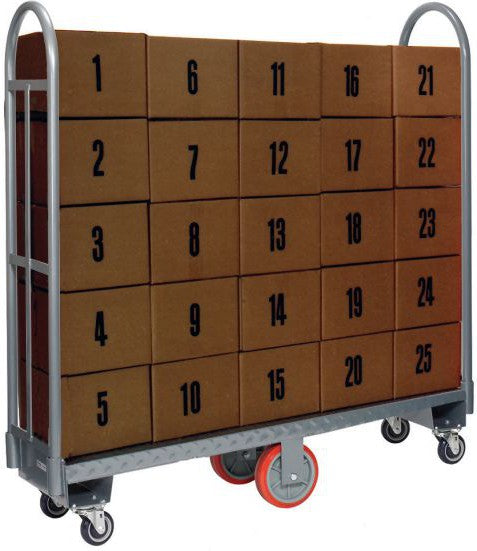 Winholt - 51" x 16", 2000 Lbs Capacity U-Boat Utility Cart With Two Locking Casters - 300-48D-PU-2LC (Non-Cancelable Item, ETA 2-4 Weeks, SPECIAL ORDER)