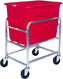 Winholt - 6 Bushel Red Tub Stainless Steel Bulk Mover - 30-6-SS-RD (Non-Cancelable Item, ETA 2-4 Weeks, SPECIAL ORDER)