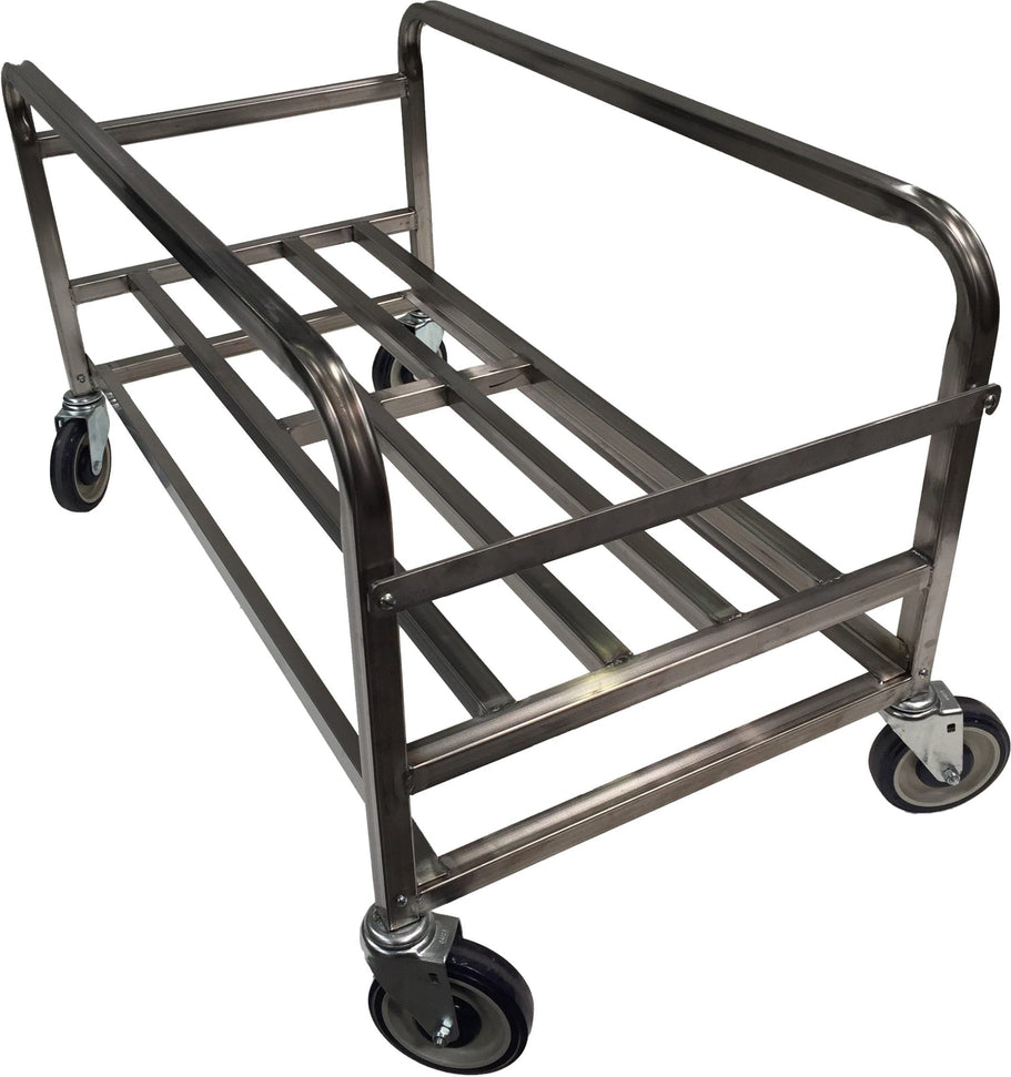 Winholt - 6-Bushel Stainless Steel Red Bulk Mover Tub - SS-30-6A-RD (Non-Cancelable Item, ETA 2-4 Weeks, SPECIAL ORDER)