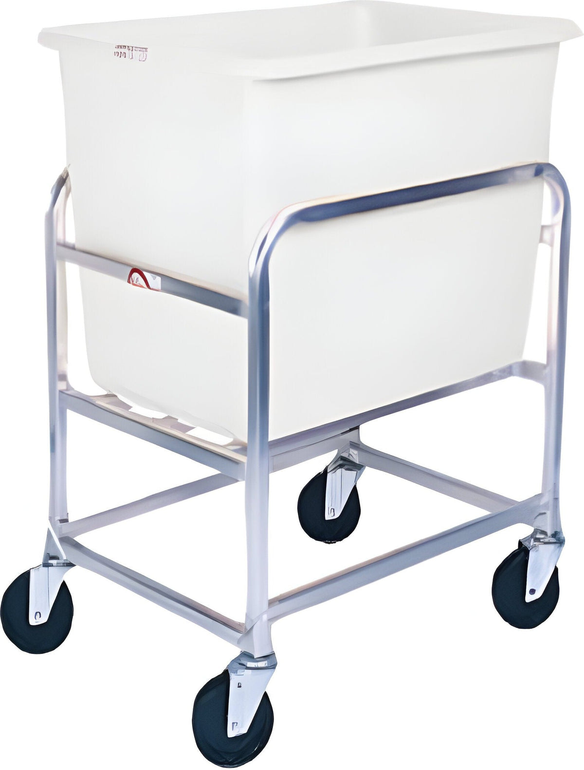 Winholt - 6 Bushel White Tub Stainless Steel Bulk Mover - 30-6-SS-WH (Non-Cancelable Item, ETA 2-4 Weeks, SPECIAL ORDER)