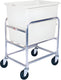 Winholt - 6 Bushel White Tub Stainless Steel Bulk Mover - 30-6-SS-WH (Non-Cancelable Item, ETA 2-4 Weeks, SPECIAL ORDER)