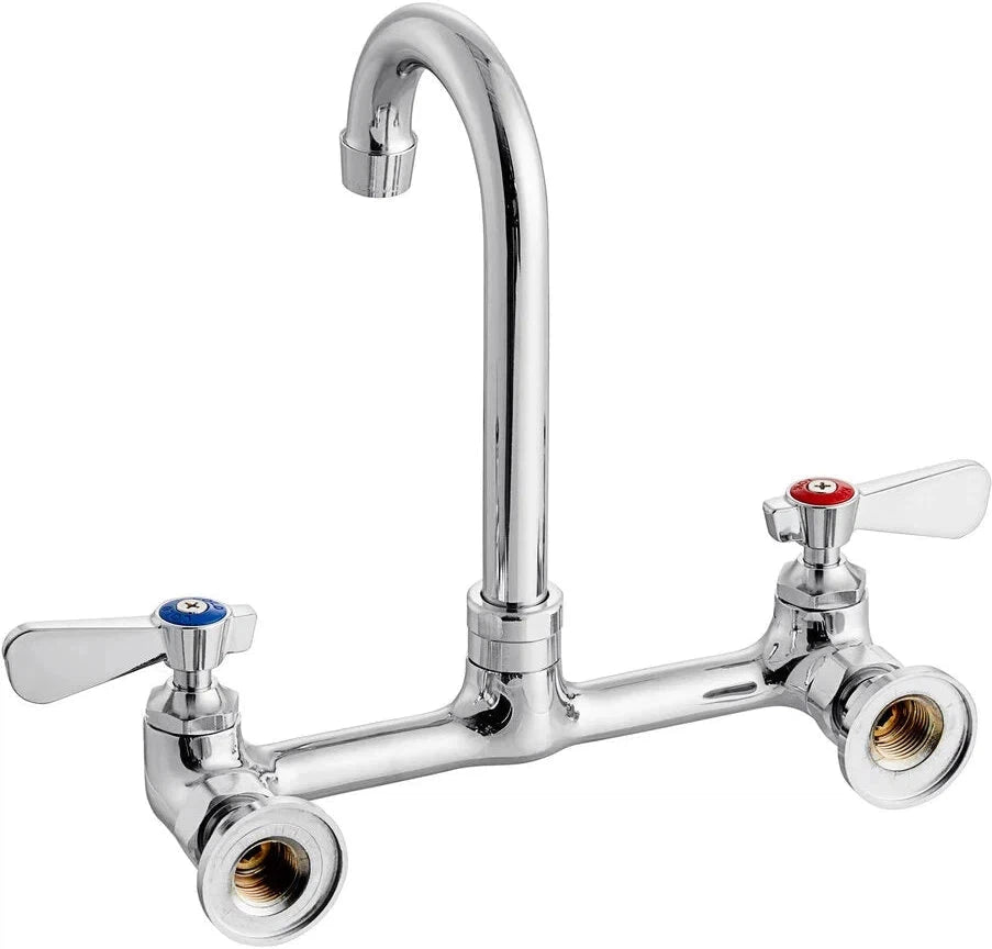 Winholt - 6" Rigid Gooseneck Backsplash Mount Spout Faucet - WS-GSSM-6ST (Non-Cancelable Item, ETA 2-4 Weeks, SPECIAL ORDER)