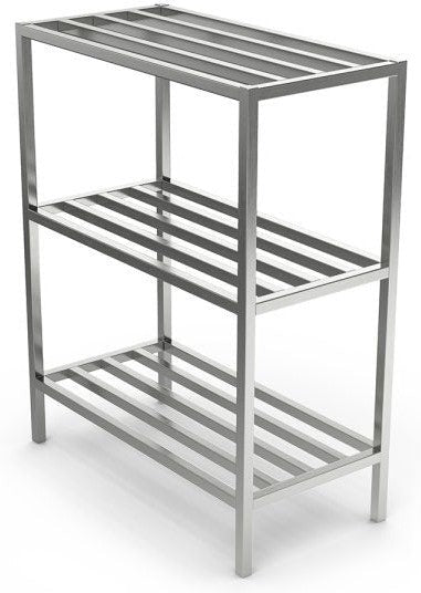 Winholt - 60" Aluminum E-Channel Cooler and Backroom Center Mount Shelving With 3 Shelves - ALSCH-60-324-CM (Non-Cancelable Item, ETA 2-4 Weeks, SPECIAL ORDER)