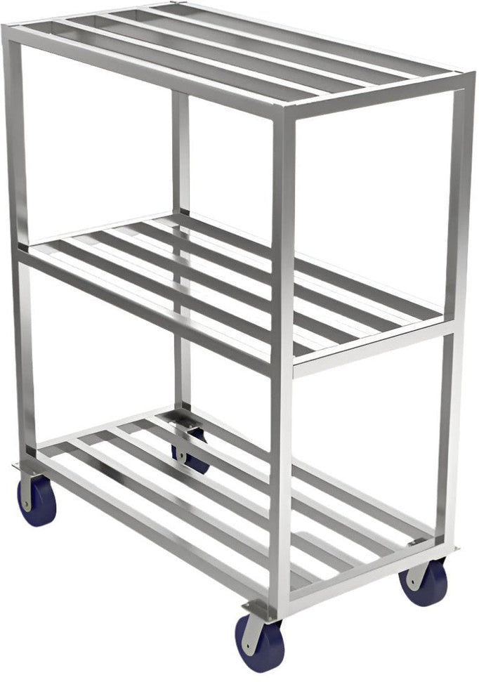 Winholt - 60" Aluminum Tubular Cooler and Backroom Correctional Market Shelving With 4 Shelves - ALSCS-60-420-CM (Non-Cancelable Item, ETA 2-4 Weeks, SPECIAL ORDER)