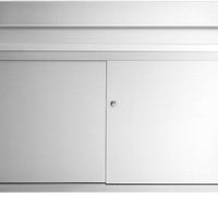 Winholt - 60" x 30" Stainless Steel Boxed Backsplash with 45° Return & (2) Sliding Doors Without Mid-Shelf - STCT-BBD3060 (Non-Cancelable Item, ETA 2-4 Weeks, SPECIAL ORDER)