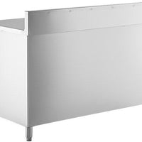 Winholt - 60" x 30" Stainless Steel Boxed Backsplash with 45° Return & (2) Sliding Doors with Mid-Shelf - STCT-BBD3060-MS (Non-Cancelable Item, ETA 2-4 Weeks, SPECIAL ORDER)