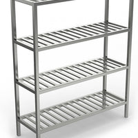 Winholt - 63" Aluminum Heavy Duty Tubular Shelf - SMC-63-LC (Non-Cancelable Item, ETA 2-4 Weeks, SPECIAL ORDER)