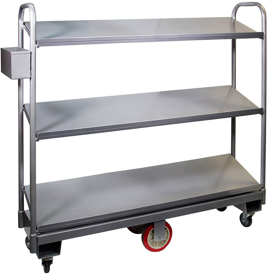 Winholt - 63" x 16", 2000 Lbs Capacity U-Boat Utility Cart With Slanted Shelves - 300-60-SDR (Non-Cancelable Item, ETA 2-4 Weeks, SPECIAL ORDER)