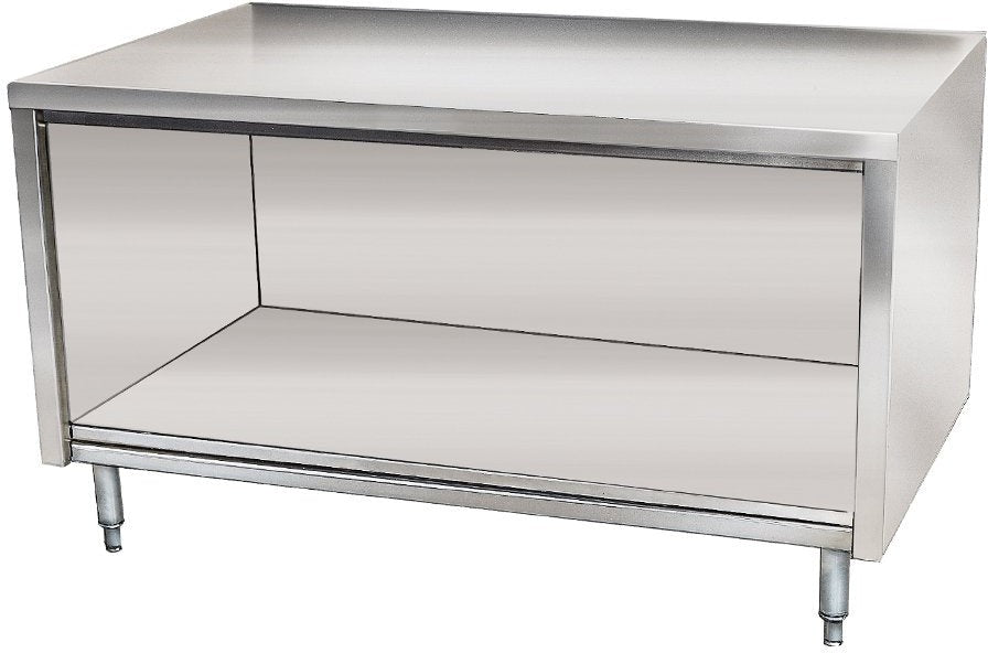 Winholt - 72" x 24" Stainless Steel Work Table Cabinet Base With Open Front - STCT-2472-MS (Non-Cancelable Item, ETA 2-4 Weeks, SPECIAL ORDER)
