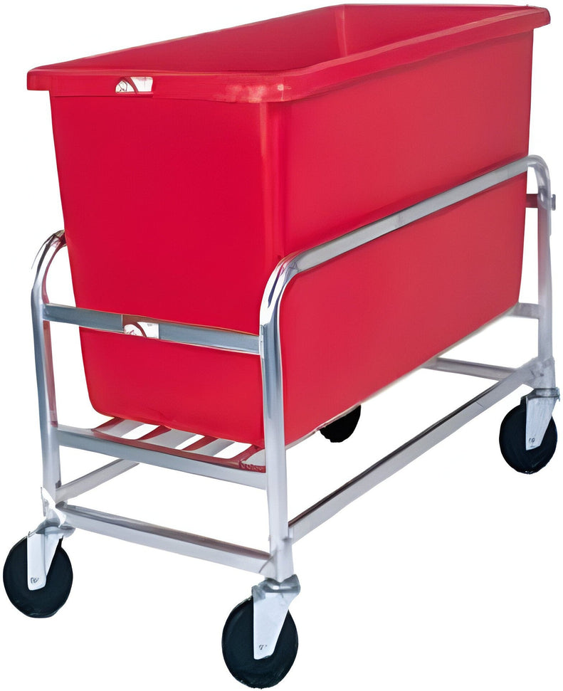 Winholt - 8 Bushel Red Tub Stainless Steel Bulk Mover - 30-8-SS-RD (Non-Cancelable Item, ETA 2-4 Weeks, SPECIAL ORDER)
