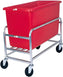 Winholt - 8 Bushel Red Tub Stainless Steel Bulk Mover - 30-8-SS-RD (Non-Cancelable Item, ETA 2-4 Weeks, SPECIAL ORDER)