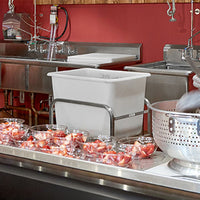 Winholt - 8-Bushel Stainless Steel Blue Bulk Mover Tub - SS-30-8-BL (Non-Cancelable Item, ETA 2-4 Weeks, SPECIAL ORDER)