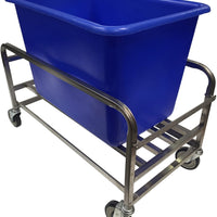 Winholt - 8-Bushel Stainless Steel Blue Bulk Mover Tub - SS-30-8-BL (Non-Cancelable Item, ETA 2-4 Weeks, SPECIAL ORDER)