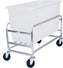 Winholt - 8 Bushel White Tub Stainless Steel Bulk Mover - 30-8-SS-WH (Non-Cancelable Item, ETA 2-4 Weeks, SPECIAL ORDER)