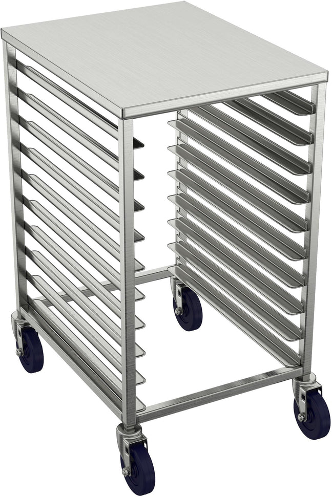 Winholt - Holds 10-18″ Trays, End Loading Locking Casters Half Height Pan Racks - AL-1810-HLC (Non-Cancelable Item, ETA 2-4 Weeks, SPECIAL ORDER)