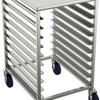 Winholt - Holds 10-18″ Trays, End Loading Locking Casters Half Height Pan Racks - AL-1810-HLC (Non-Cancelable Item, ETA 2-4 Weeks, SPECIAL ORDER)