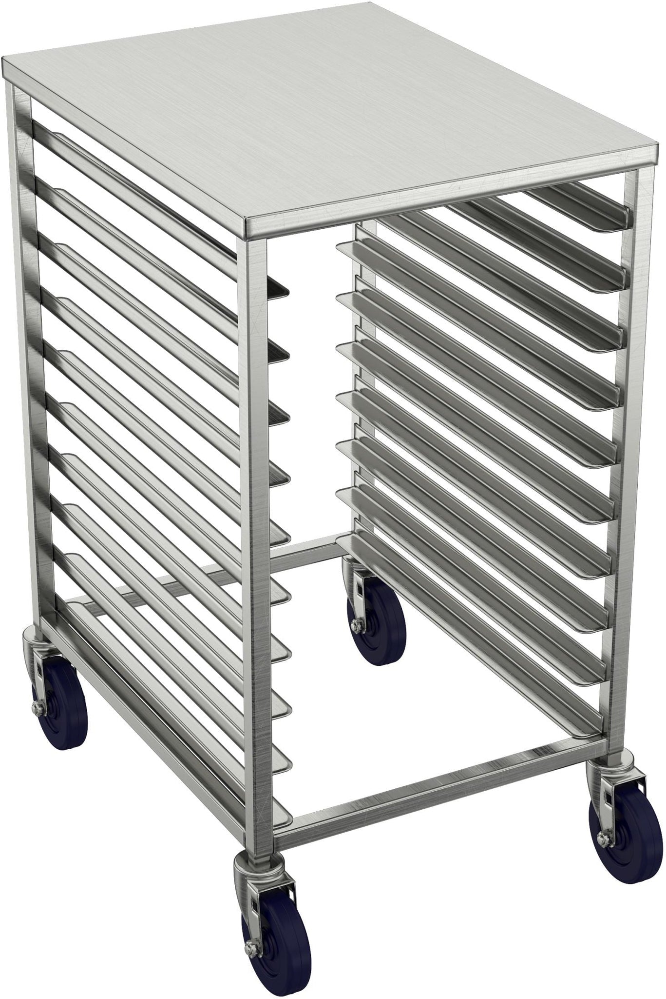 Winholt - Holds 10-18″ Trays, End Loading Stainless Steel Top Half Height Pan Racks - AL-1810H-SSTOP (Non-Cancelable Item, ETA 2-4 Weeks, SPECIAL ORDER)