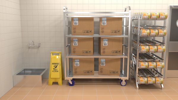 Winholt - Holds 162 #10 Cans Full Size Aluminum Can Rack Stationary with Adjustable Feet - CR-162AJ (Non-Cancelable Item, ETA 2-4 Weeks, SPECIAL ORDER)