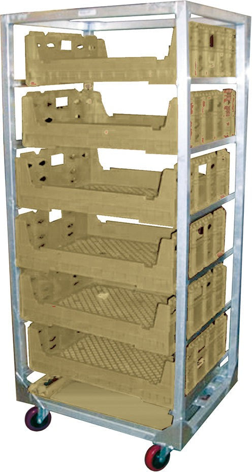 Winholt - Holds 6 Crisping Trays Aluminum Mobile Locking Casters Crisping Rack - AL-3206CR-MLC (Non-Cancelable Item, ETA 2-4 Weeks, SPECIAL ORDER)