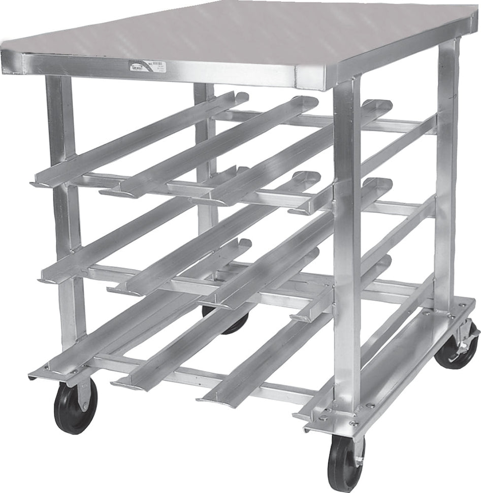 Winholt - Holds 72 #10 Cans Poly Top 1/2 Height Aluminum Can Rack - CR-72PT (Non-Cancelable Item, ETA 2-4 Weeks, SPECIAL ORDER)