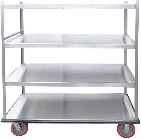 Winholt - Queen Mary Aluminum Banquet Service Cart with 4 Shelves - BNQT-4 (Non-Cancelable Item, ETA 2-4 Weeks, SPECIAL ORDER)