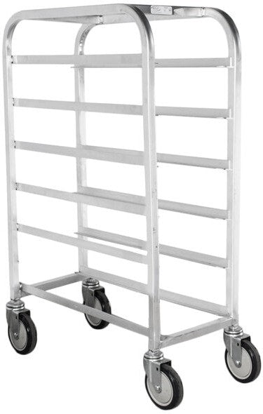 Winholt - Six 10" Trays End Load Aluminum Platter Cart - AL-106 (Non-Cancelable Item, ETA 2-4 Weeks, SPECIAL ORDER)