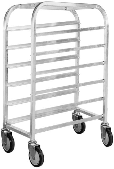 Winholt - Six 10" Trays End Load Aluminum Platter Cart - AL-106 (Non-Cancelable Item, ETA 2-4 Weeks, SPECIAL ORDER)
