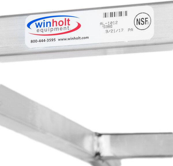Winholt - Six 12" Trays End Load Aluminum Platter Cart - AL-126 (Non-Cancelable Item, ETA 2-4 Weeks, SPECIAL ORDER)