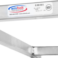 Winholt - Six 12" Trays End Load Aluminum Platter Cart - AL-126 (Non-Cancelable Item, ETA 2-4 Weeks, SPECIAL ORDER)