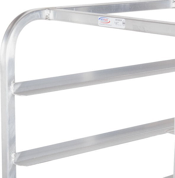 Winholt - Ten 18" Trays End Load Aluminum Platter Cart - AL-1810 (Non-Cancelable Item, ETA 2-4 Weeks, SPECIAL ORDER)