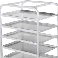 Winholt - Ten 18" Trays End Load Aluminum Platter Cart - AL-1810 (Non-Cancelable Item, ETA 2-4 Weeks, SPECIAL ORDER)