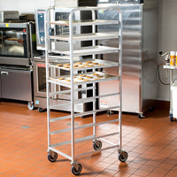 Winholt - Ten 18" Trays End Load Aluminum Platter Cart - AL-1810 (Non-Cancelable Item, ETA 2-4 Weeks, SPECIAL ORDER)